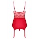LOVICA guêpière rouge et string OBSESSIVE
