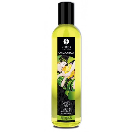 Huile de massage Délectable thé vert Exotique SHUNGA