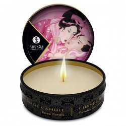 Mini bougie massage Aphrodisia Pétales de rose SHUNGA