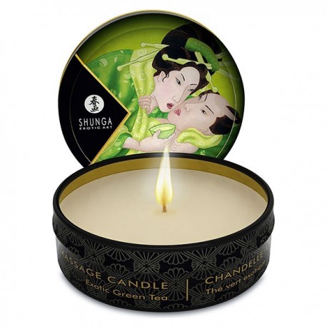 Mini bougie massage Zenitude Thé vert exotique SHUNGA