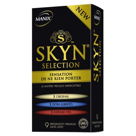 Préservatifs Skyn Selection 9pc MANIX
