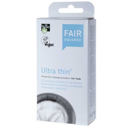Préservatifs Ultra thin2 10pc FAIRSQUARED