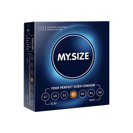 Préservatifs My size 57 3pc MY SIZE